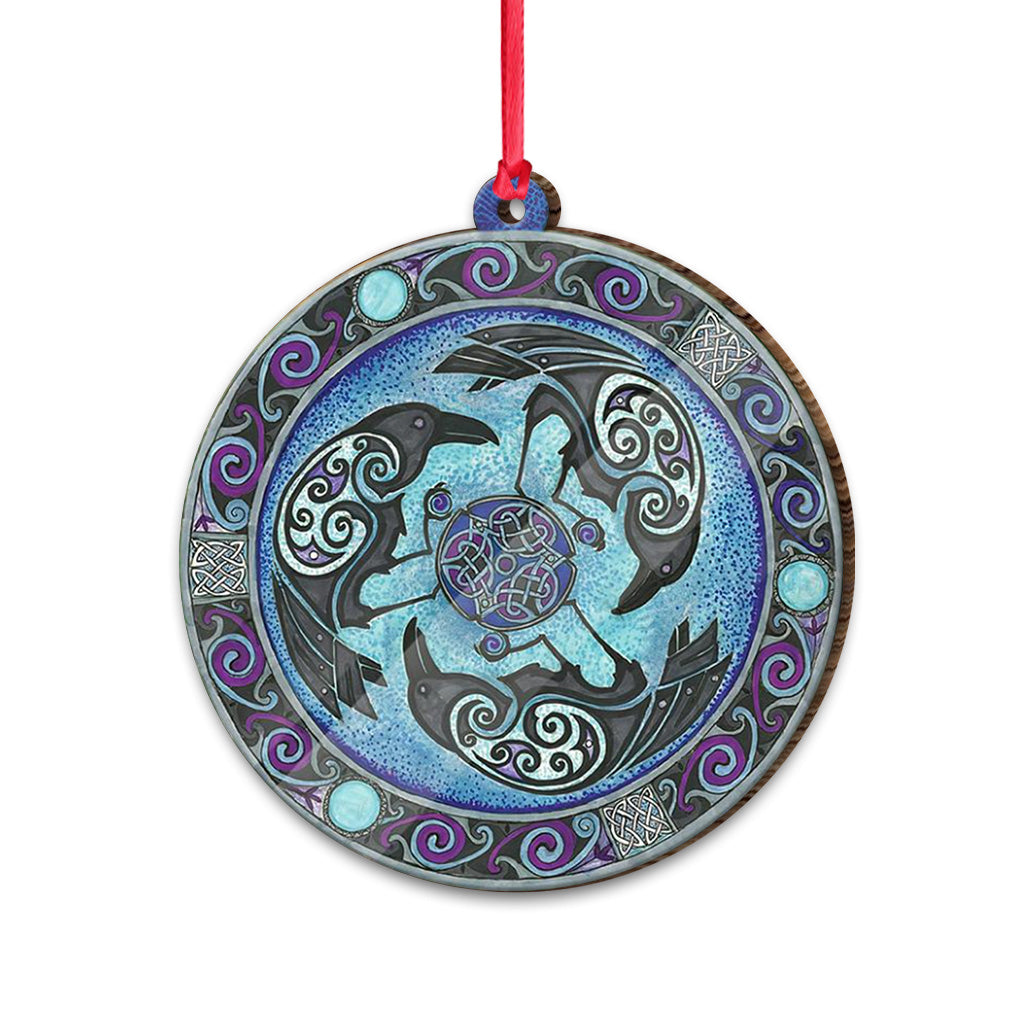 Raven Crest - Witch Ornament (Printed On Both Sides) 1022