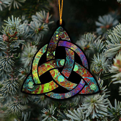 Celtic Triquetra Paint - Witch Ornament (Printed On Both Sides) 1022