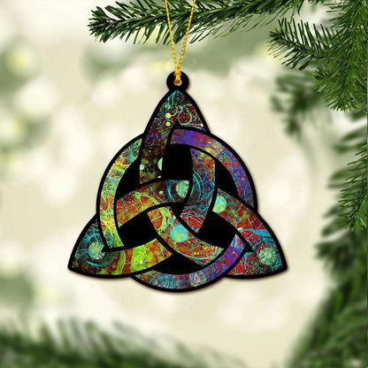 Celtic Triquetra Paint - Witch Ornament (Printed On Both Sides) 1022