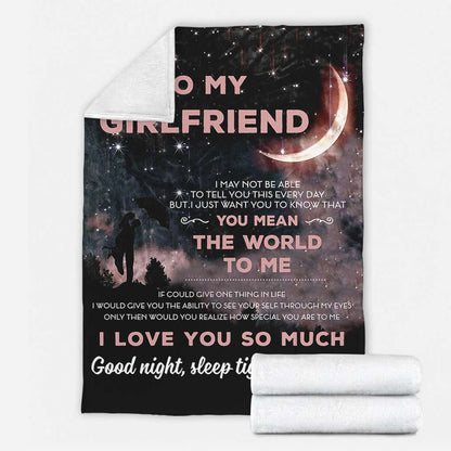 To My Girlfriend - Couple Blanket 1121