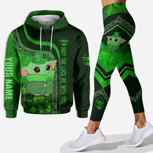 Happy St. Patrick's Day - Personalized Hoodie And Leggings