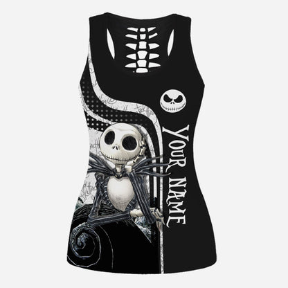 Nightmare - Personalized Hollow Tank Top And Leggings