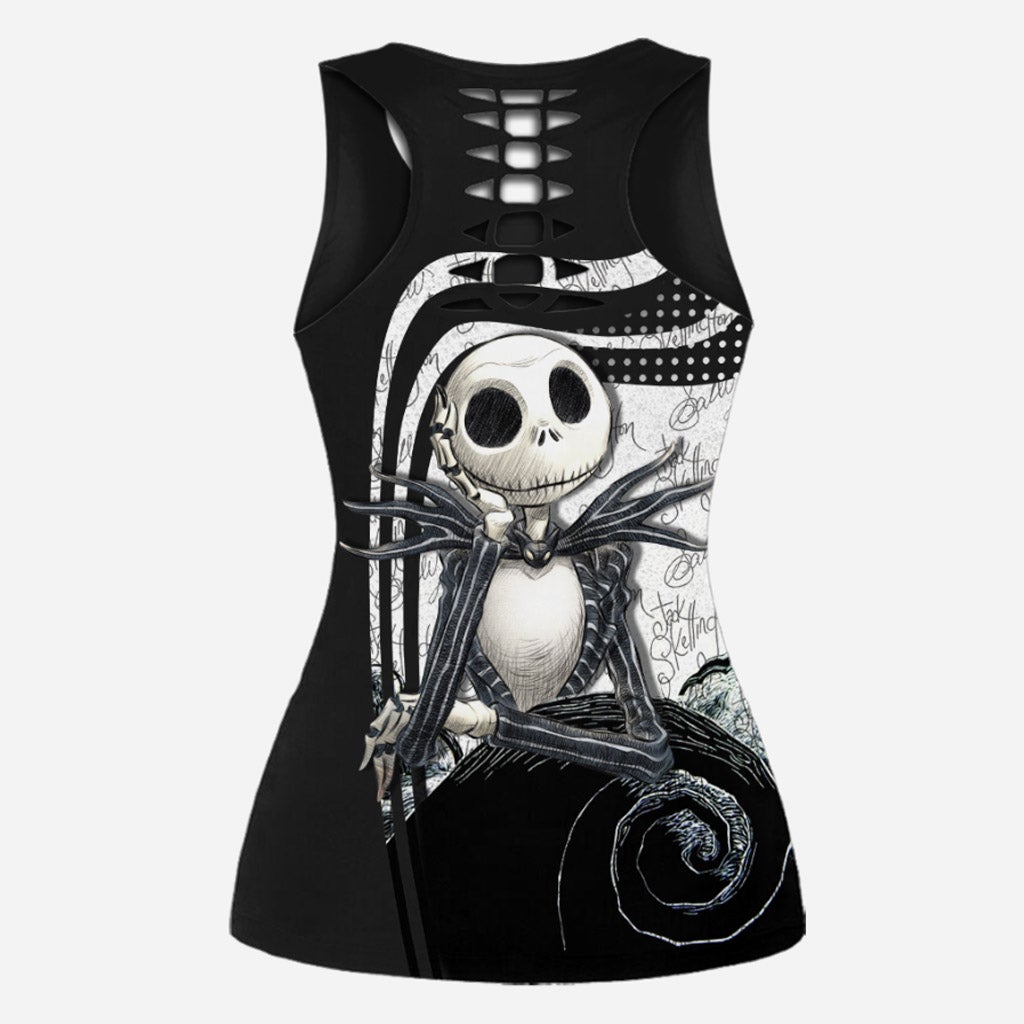 Nightmare - Personalized Hollow Tank Top And Leggings