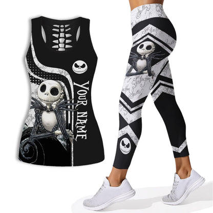 Nightmare - Personalized Hollow Tank Top And Leggings