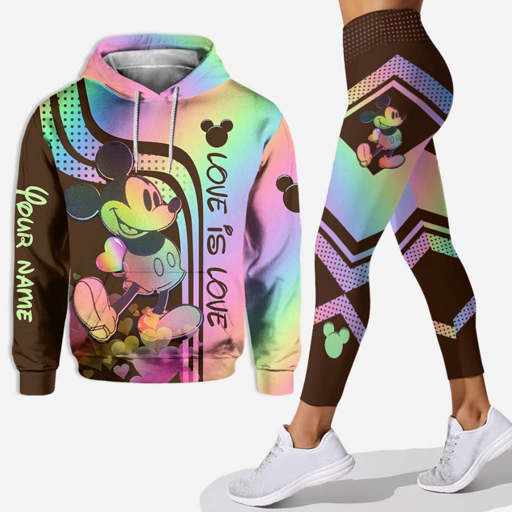 Love Is Love - Personalized LGBT Support Hoodie And Leggings