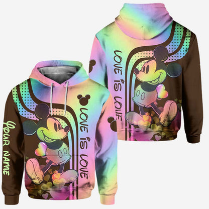 Love Is Love - Personalized LGBT Support Hoodie And Leggings