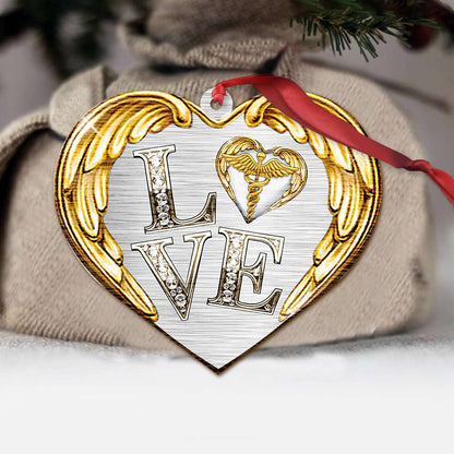 Love Nurse Heart Jewelry - Nurse Ornament (Printed On Both Sides) 1122