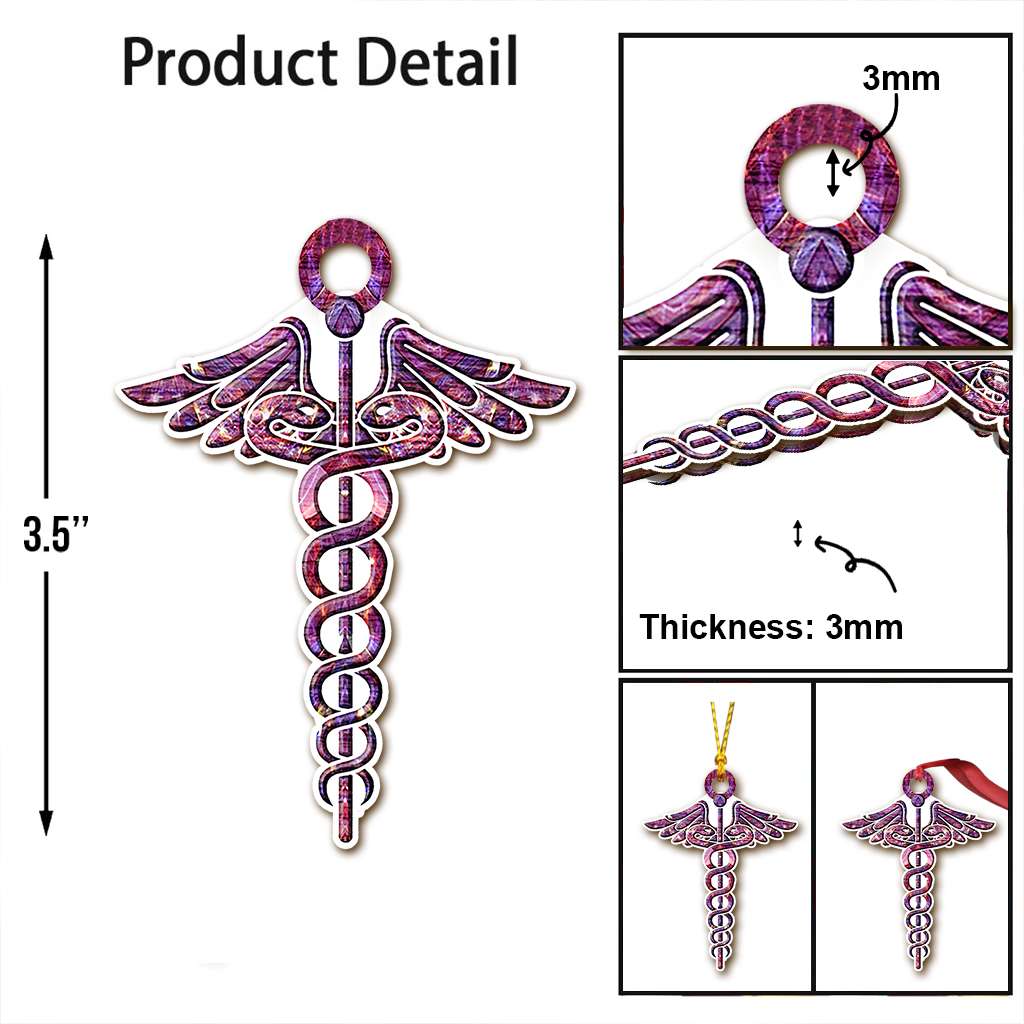 Nurse Shining Symbol Jewelry - Nurse Ornament (Printed On Both Sides) 1122