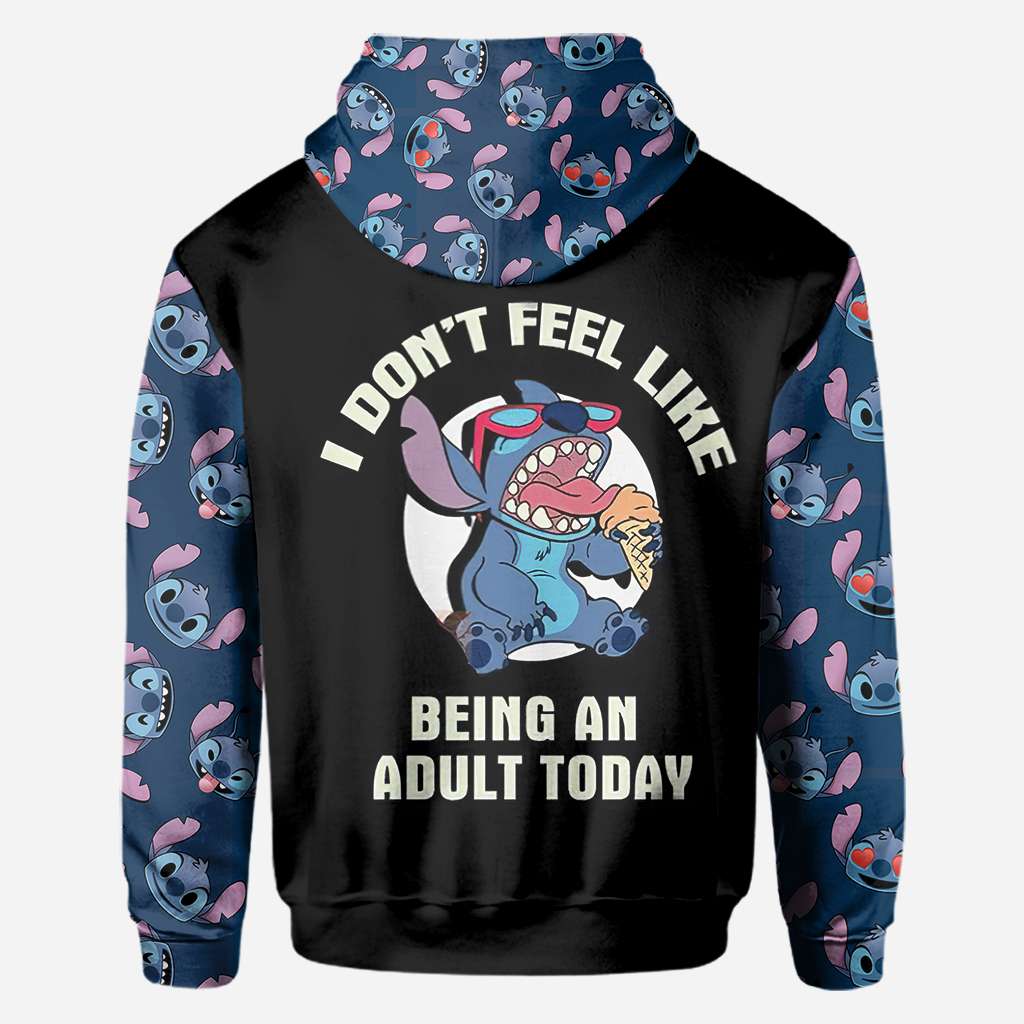 I Dont Feel Like Being Adult Today Ohana All Over Shirts 1122