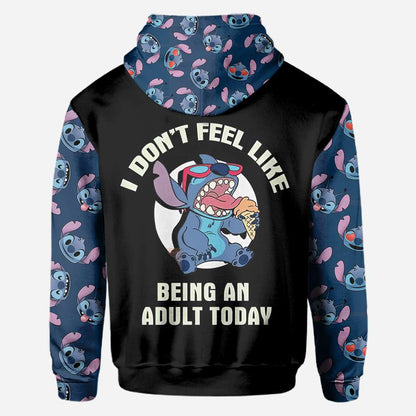 I Dont Feel Like Being Adult Today Ohana All Over Shirts 1122