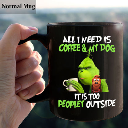 All I Need Is Coffee And My Dog - Stole Christmas Mug 1122