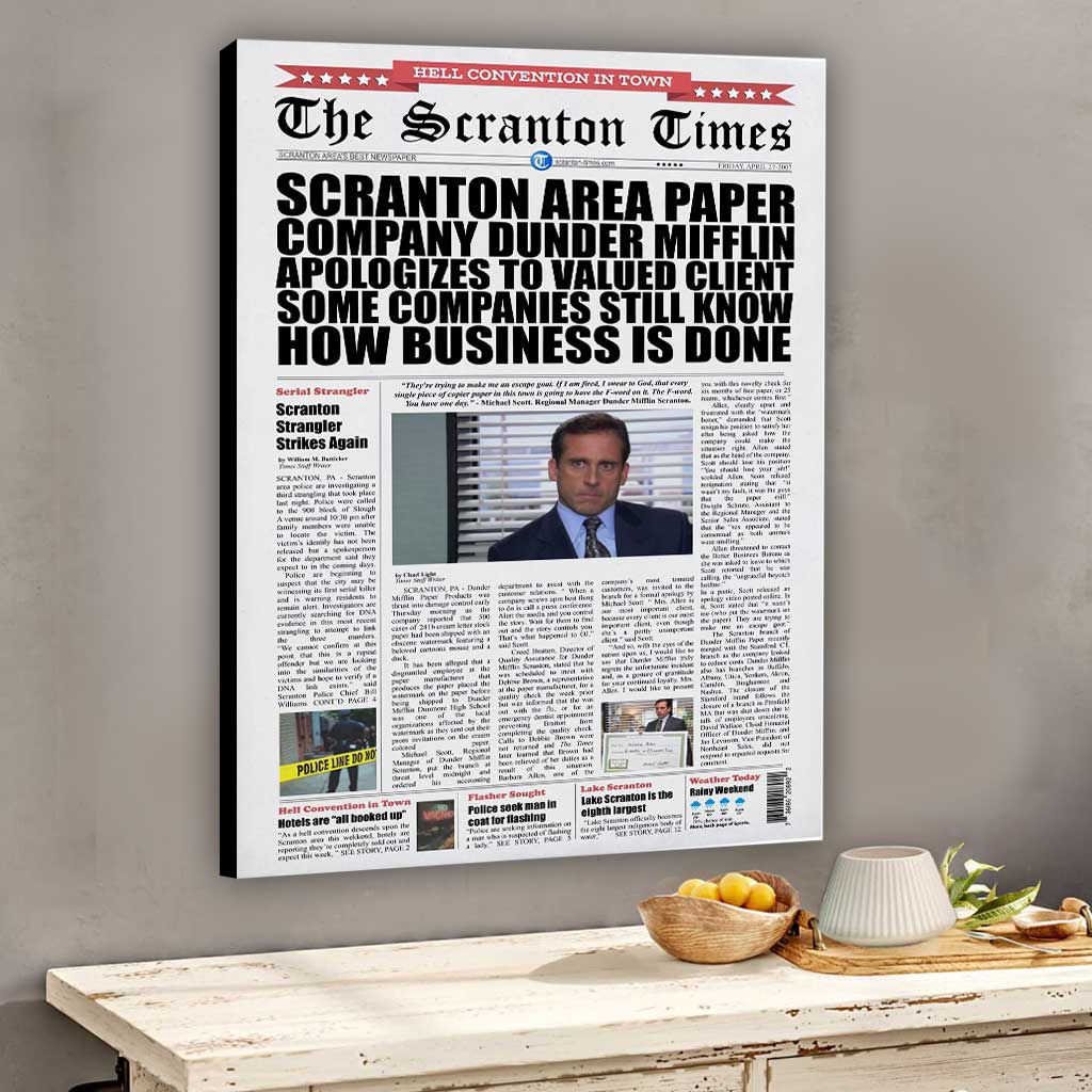 The Scranton Times - Canvas And Poster 1122