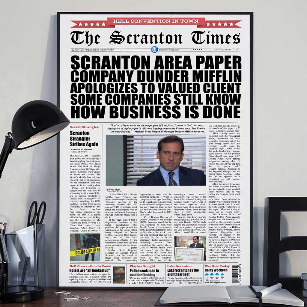 The Scranton Times - Canvas And Poster 1122