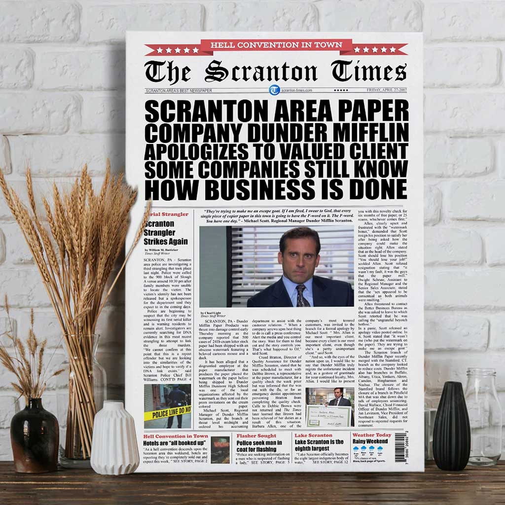 The Scranton Times - Canvas And Poster 1122