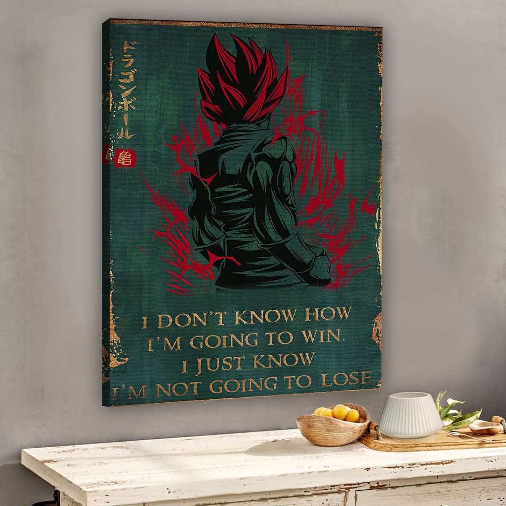 I'm Not Going To Lose-  Seven Balls Canvas And Poster 1122