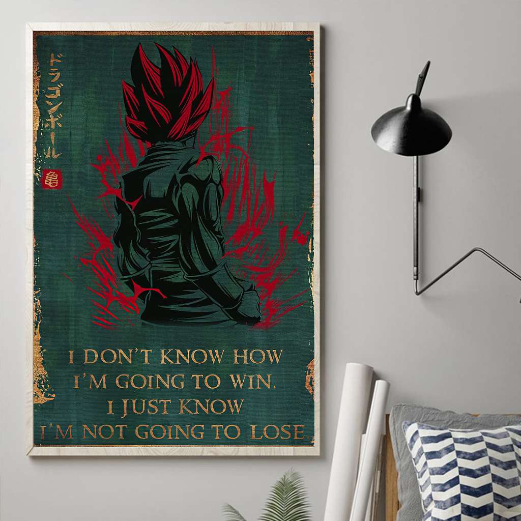 I'm Not Going To Lose-  Seven Balls Canvas And Poster 1122