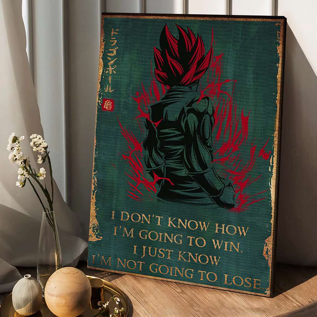 I'm Not Going To Lose-  Seven Balls Canvas And Poster 1122