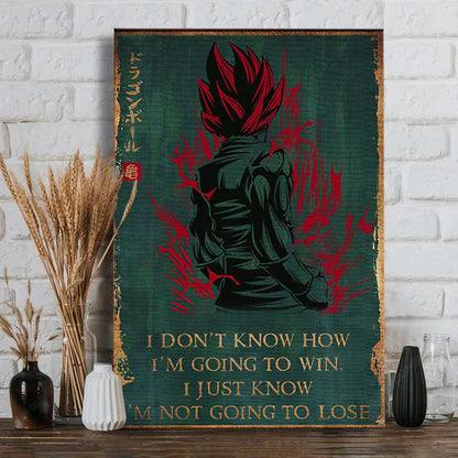 I'm Not Going To Lose-  Seven Balls Canvas And Poster 1122