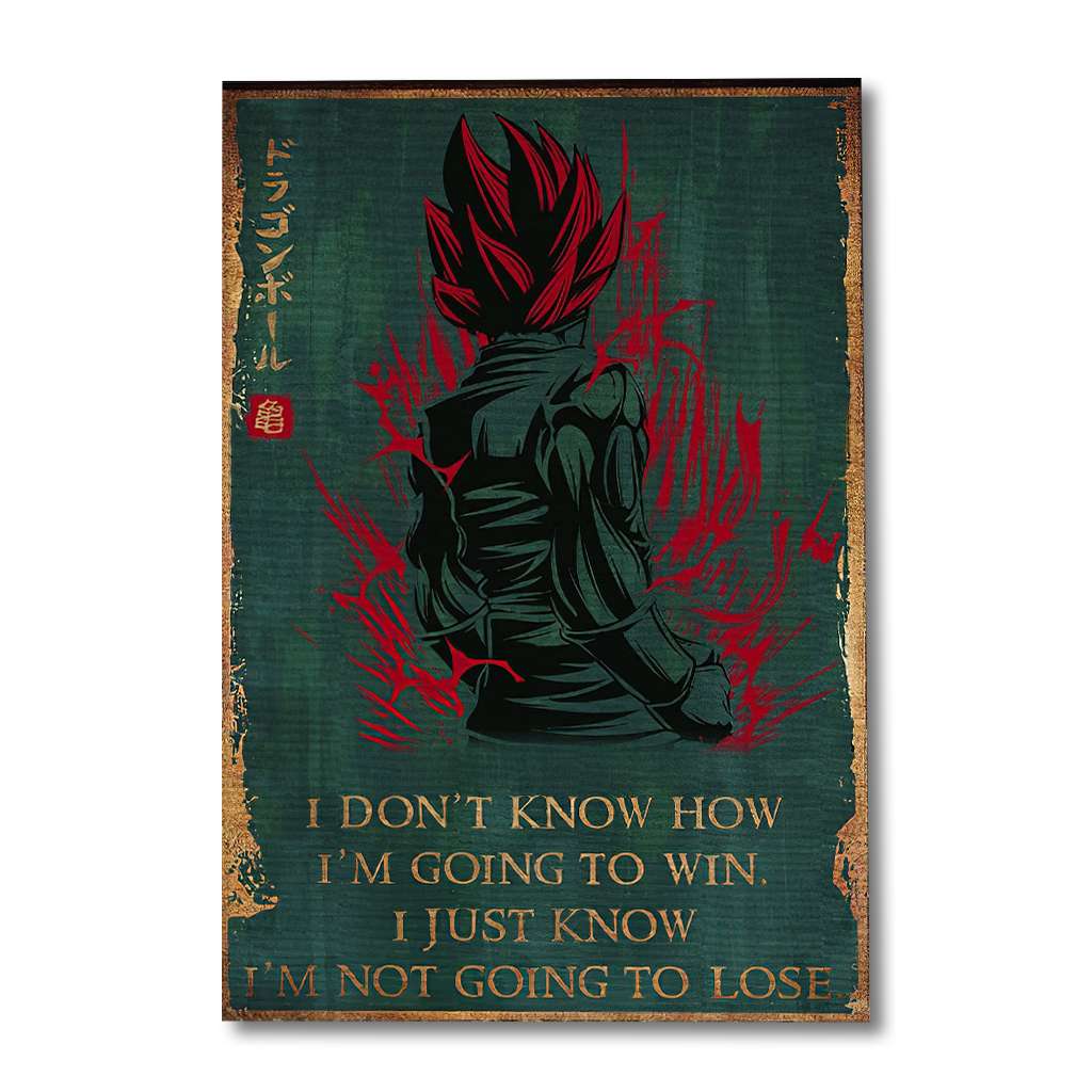 I'm Not Going To Lose-  Seven Balls Canvas And Poster 1122