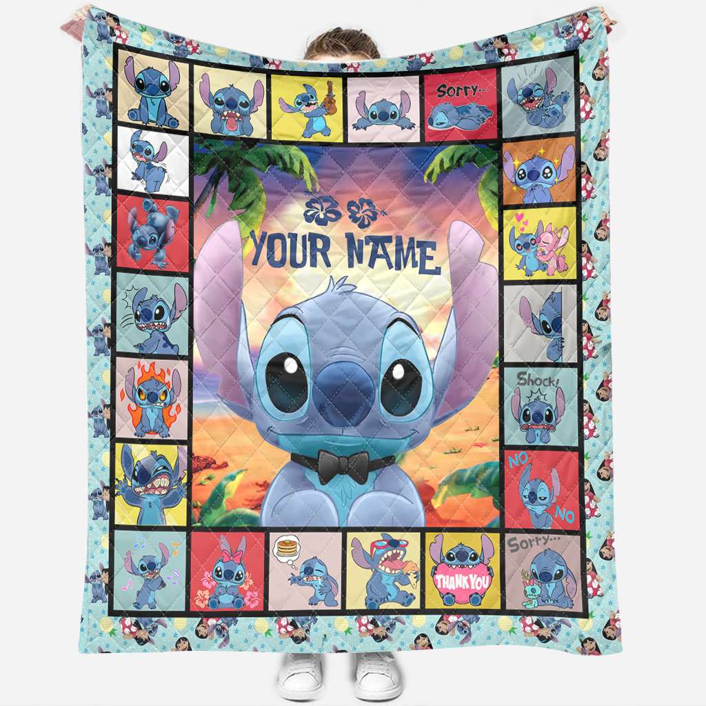 Ohana Means Family - Personalized Ohana Quilt 1122