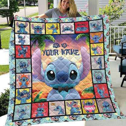 Ohana Means Family - Personalized Ohana Quilt 1122