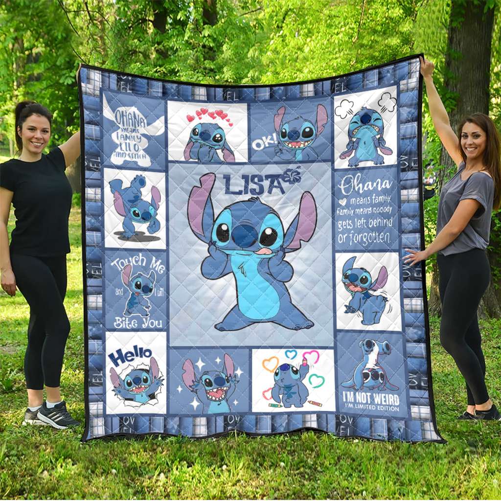 Ohana Means Family - Personalized Ohana Quilt 1122