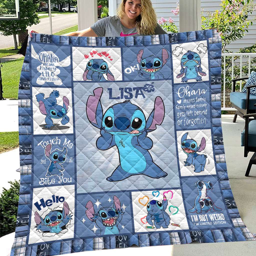 Ohana Means Family - Personalized Ohana Quilt 1122