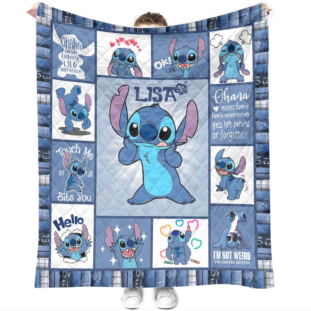 Ohana Means Family - Personalized Ohana Quilt 1122