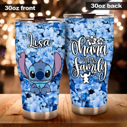 Ohana Means Family - Personalized Ohana Tumbler 1122