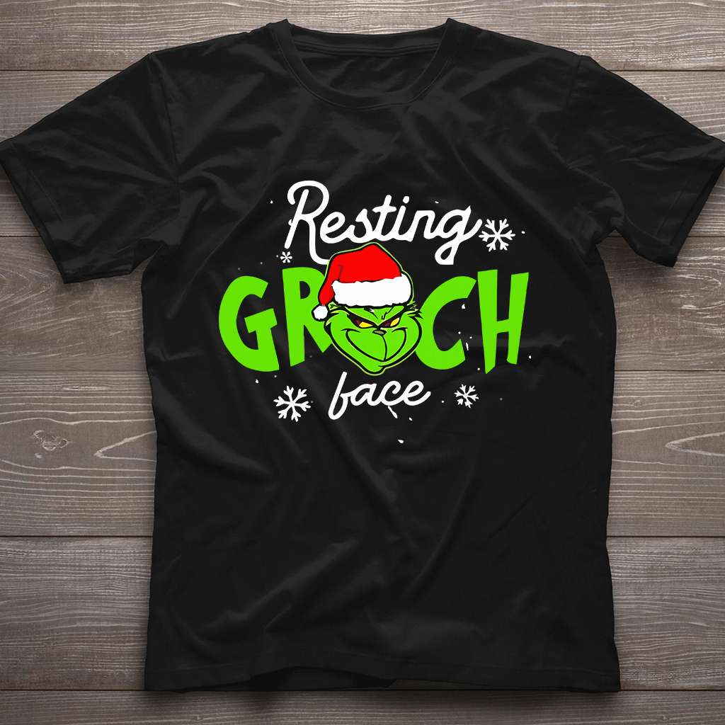 Resting Face - Stole Christmas T-shirt and Hoodie 1122