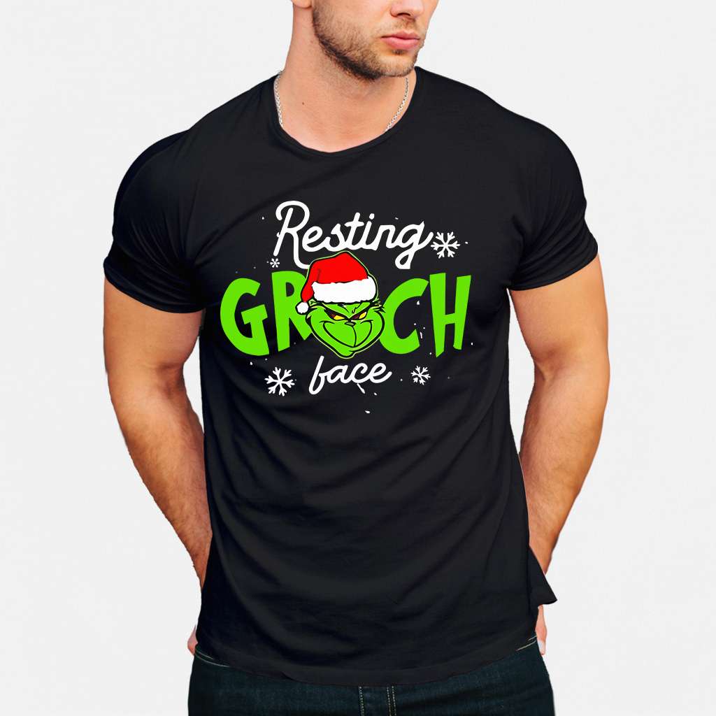 Resting Face - Stole Christmas T-shirt and Hoodie 1122