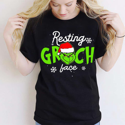 Resting Face - Stole Christmas T-shirt and Hoodie 1122