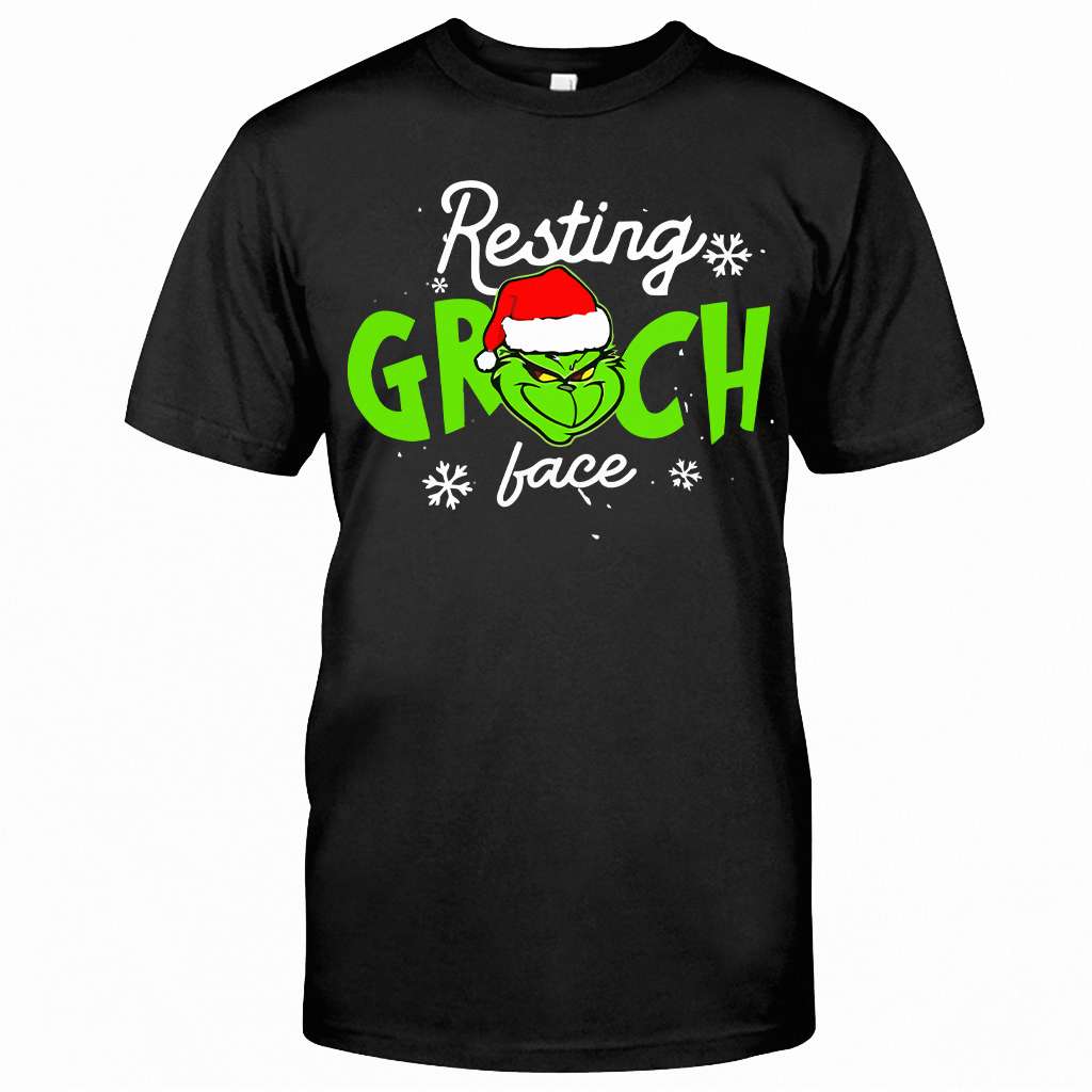 Resting Face - Stole Christmas T-shirt and Hoodie 1122