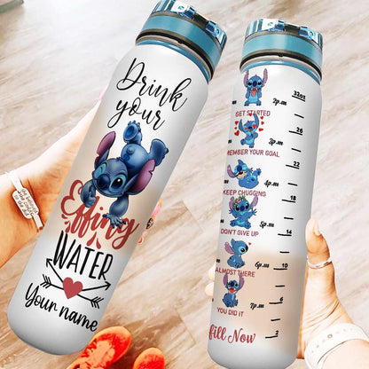 Drink Your Water - Personalized Ohana Water Tracker Bottle