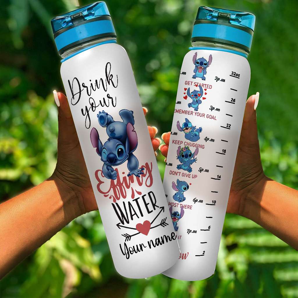 Drink Your Water - Personalized Ohana Water Tracker Bottle