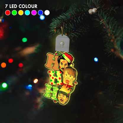 Ho Ho Ho - Christmas Shaped Led Acrylic Ornament