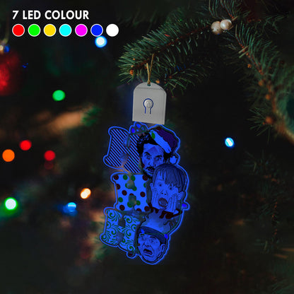 Ho Ho Ho - Christmas Shaped Led Acrylic Ornament