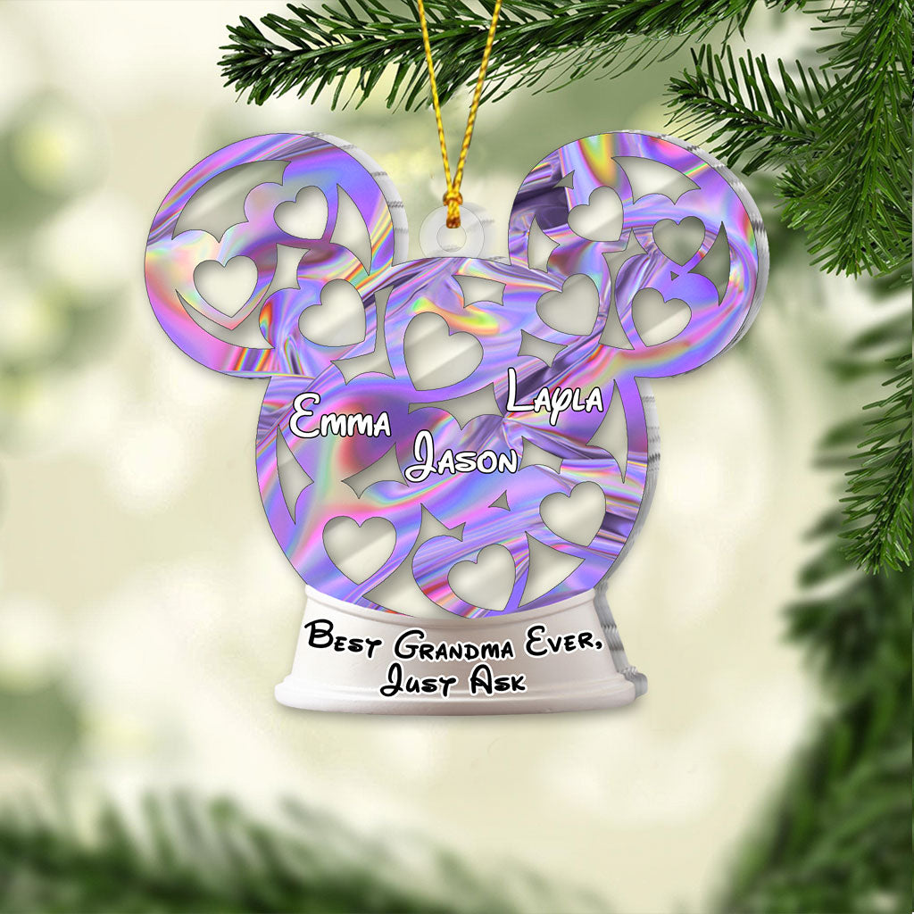 More Magical Grandma - Personalized Christmas Grandma Transparent Ornament