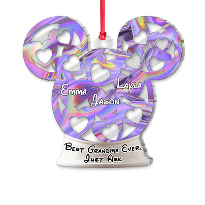 More Magical Grandma - Personalized Christmas Grandma Transparent Ornament