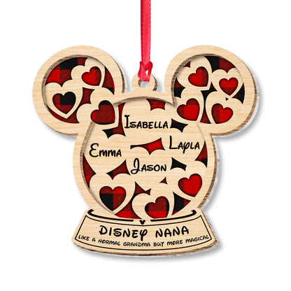 Like A Normal Grandma But More Magical - Personalized Christmas Grandma Layers Mix Ornament