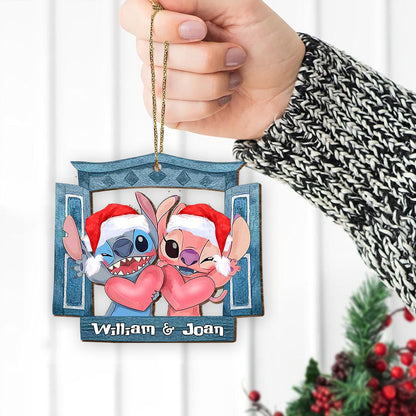 When We Get To The End - Personalized Christmas Ohana Wooden Card Pop Out Ornament