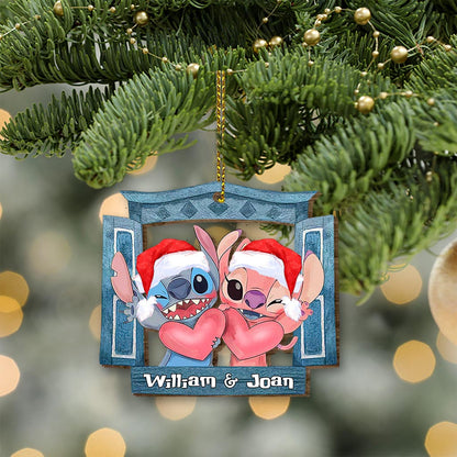 When We Get To The End - Personalized Christmas Ohana Wooden Card Pop Out Ornament