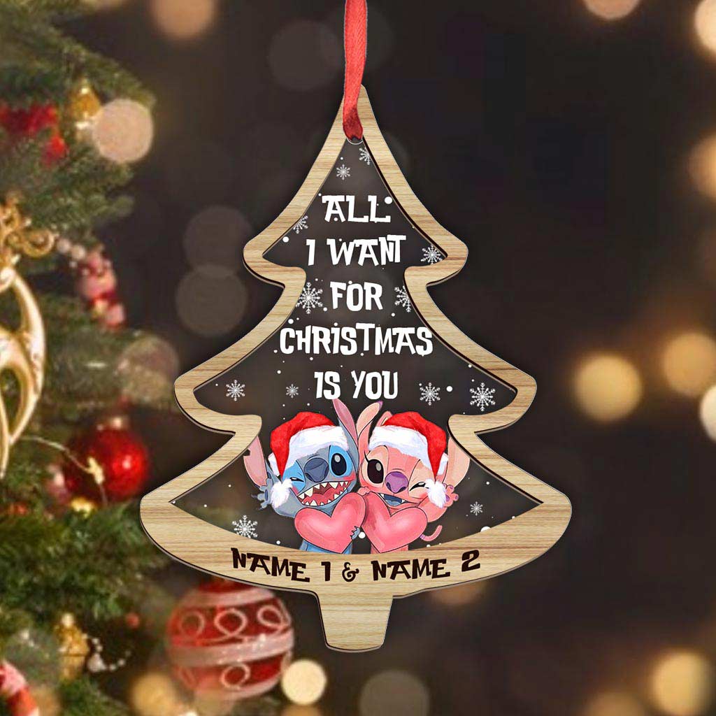 All I Want For Christmas Is You - Personalized Christmas Ohana Layers Mix Ornament