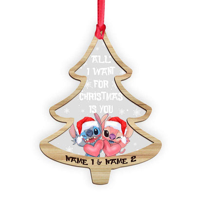 All I Want For Christmas Is You - Personalized Christmas Ohana Layers Mix Ornament