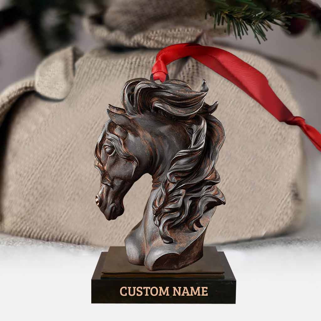 Dark Horse - Personalized Christmas Ornament With 3D Pattern Print (Printed On Both Sides)