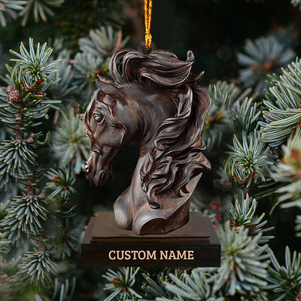 Dark Horse - Personalized Christmas Ornament With 3D Pattern Print (Printed On Both Sides)