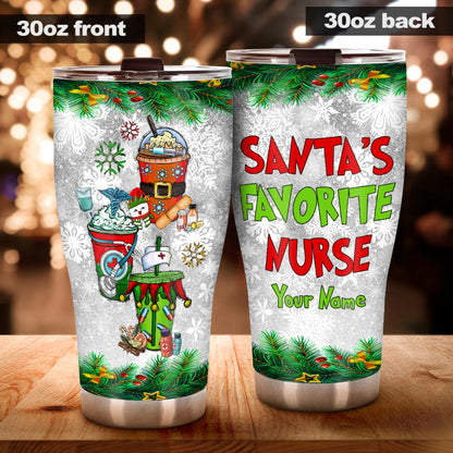 Merry Christmas - Personalized Nurse Tumbler