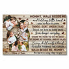 Mommy Walk Beside Me - Personalized Mother&#39;s Day Poster
