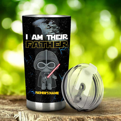 I Am Their Father Grandfather - Personalized Father's Day The Force Tumbler