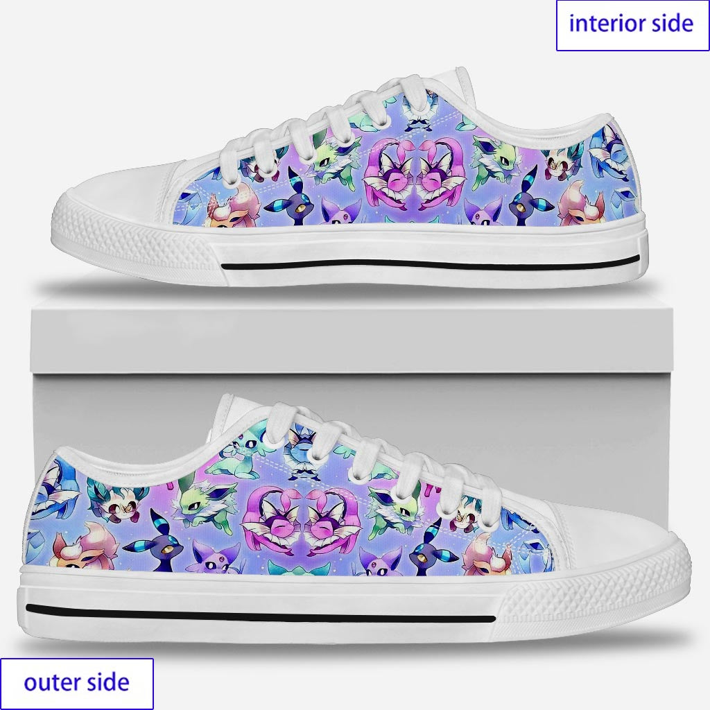 Purple Patten Monster Trainer Low Top Shoes